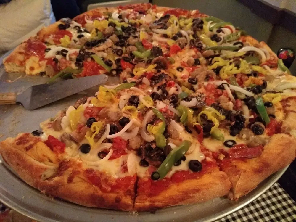 Pizza Loaded with Toppings